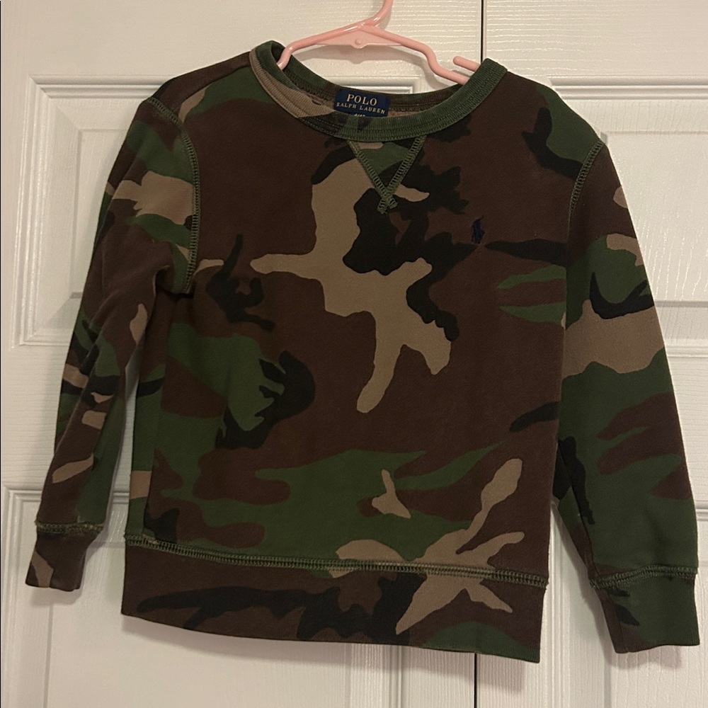 Polo Ralph Lauren Camouflage Boys Sweatshirt Size 4/4T